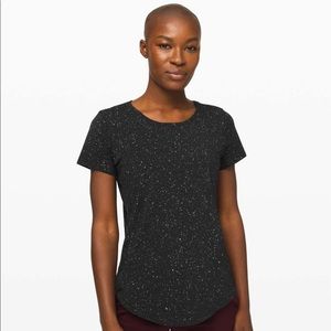 Lululemon Splatter Dye Black Love Crew